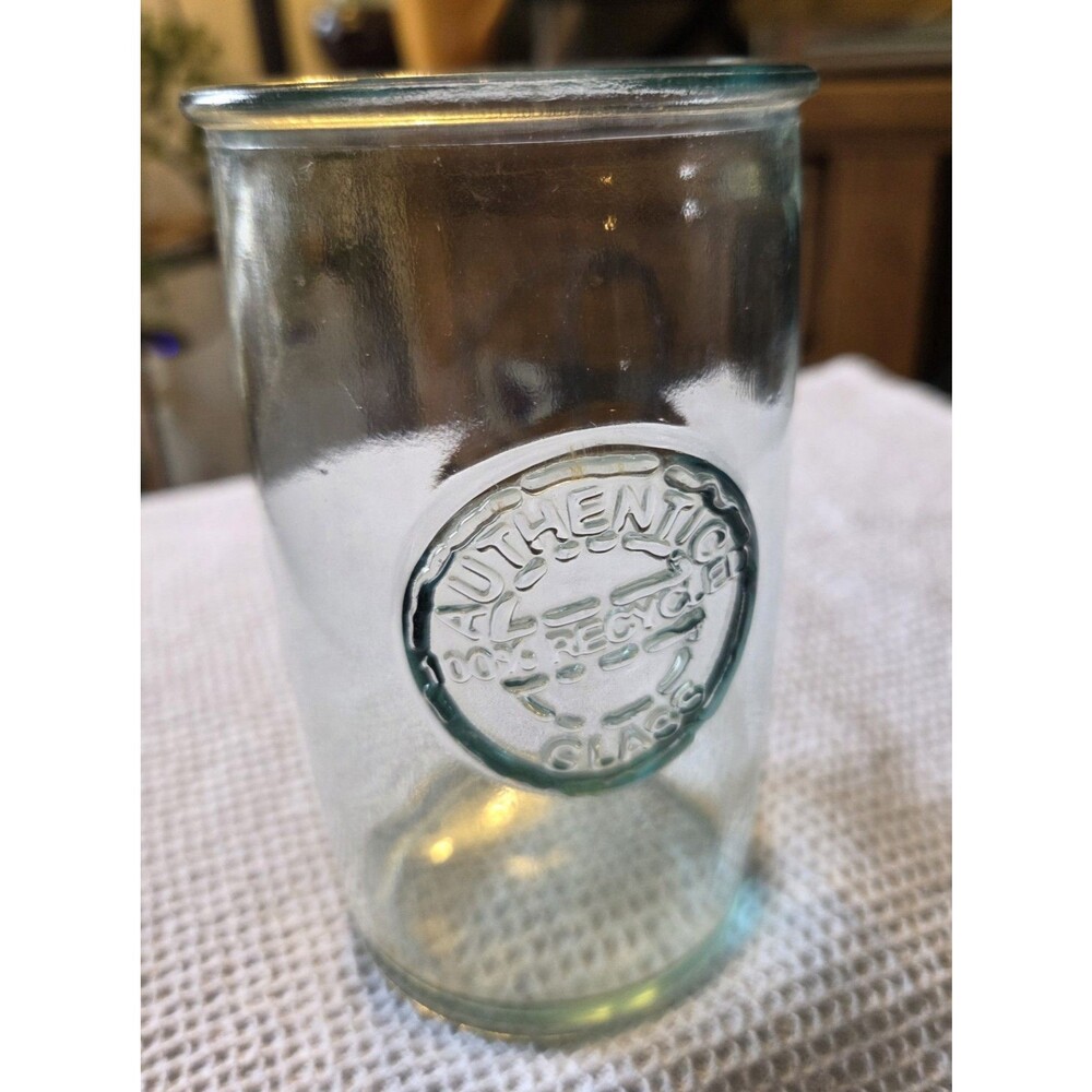 San Miguel Authentic 100% Recycled Glass Drinking Tumbler Green Tint 16oz